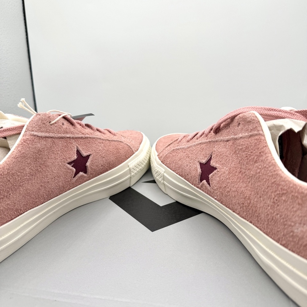 NWT Converse One Star Pro OX Shoes Cherry Vision Canyon Dusk Pink Suede Leather - Picture 12 of 16